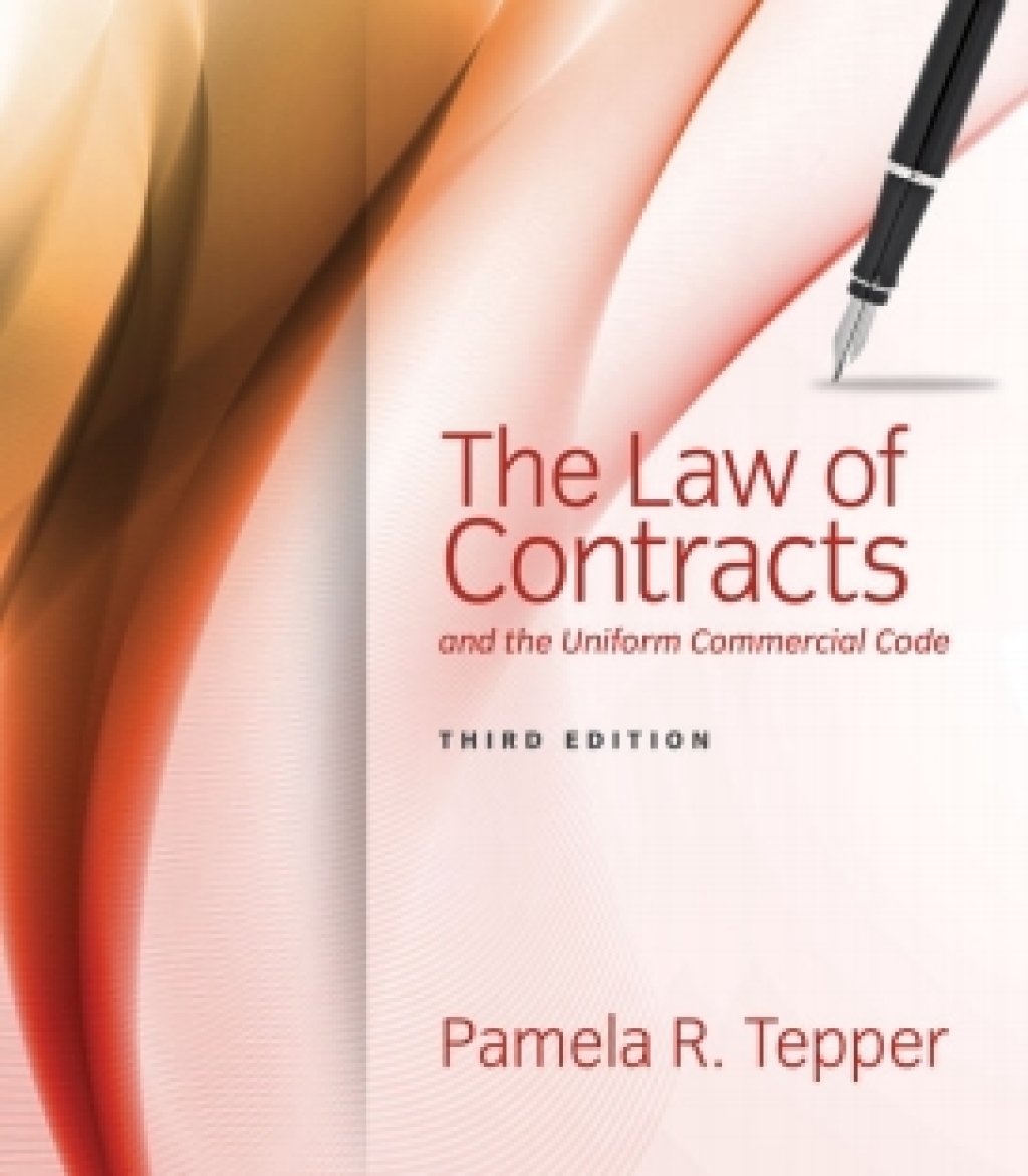MindTap Paralegal for Tepper's The Law of Contracts and the Uniform Commercial Code, 3rd Edition, [Instant Access], 1 term (6 months) 3rd Edition â€“ PDF/EPUB Version Downloadable